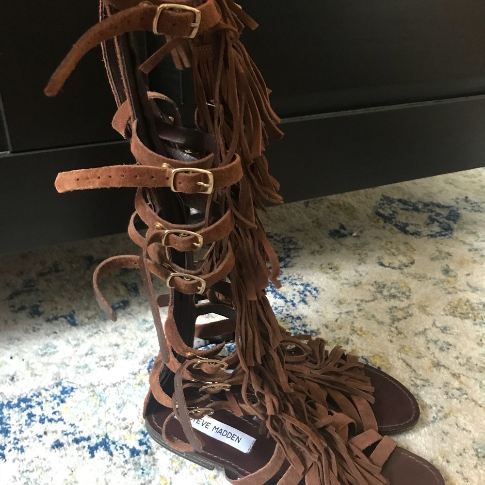 Steve Madden Knee High Gladiator Sandals